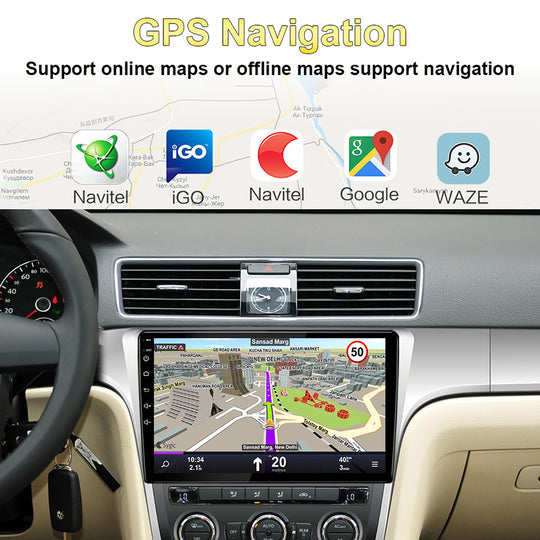 10.1" For VW B7 2010-2015 Car Radio Carplay  Multimedia Android 13 Auto Qualcomm GPS Stereo Video Player 2din