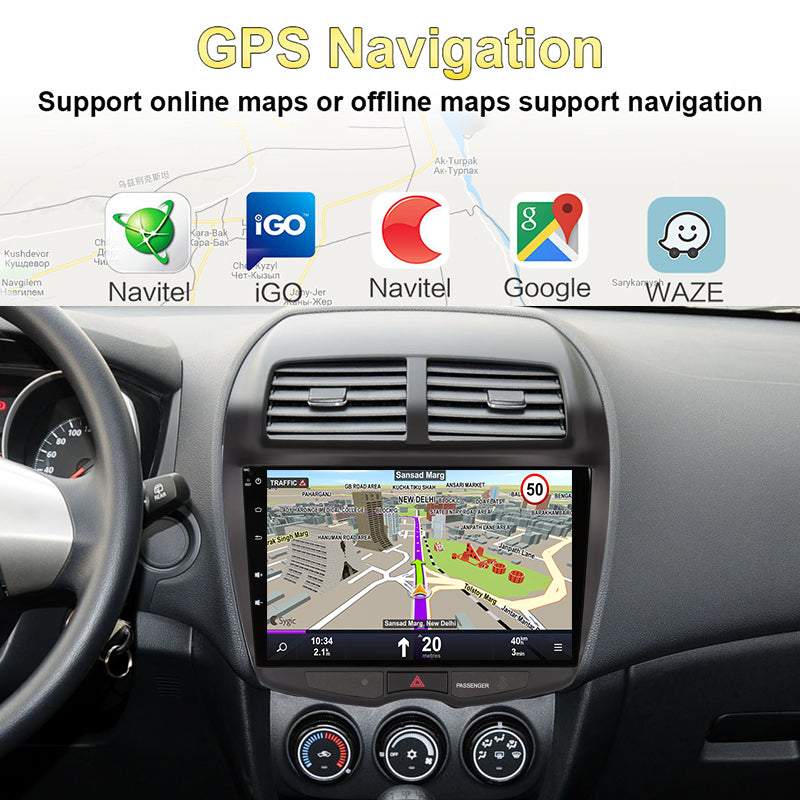 2 din Android Auto Carplay Car Radio Multimedia For MITSUBISHI ASX 2007- Car Android Video Stereo GPS No DVD