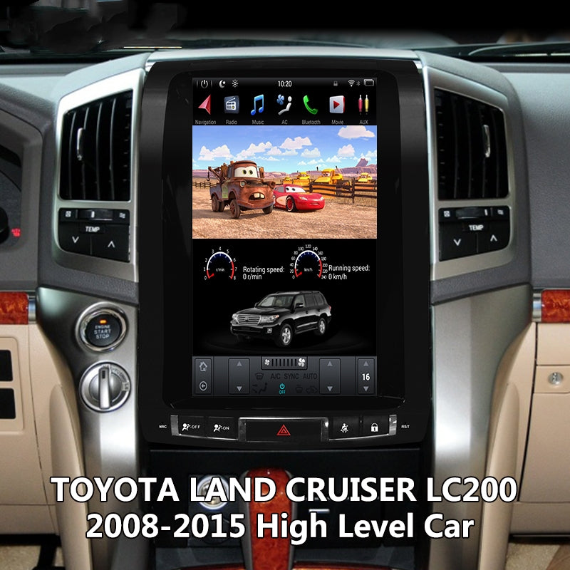 KSPIV Android 13.3 Inch Car Multimedia Video Player For TOYOTA LAND CRUISER LC200 2008-2015 High Level in Dash Car GPS Navigation