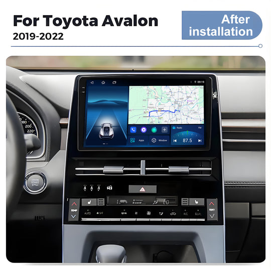 9.5 Inch 2K Touch Screen for Toyota Avalon 2019 -2022 Radio, Android Car Stereo with Carplay Android Auto in Dash GPS Navigation Bluetooth WIFI FM Steering Wheel Controls