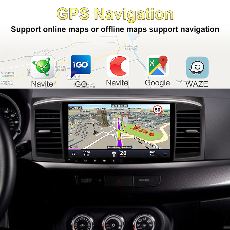 Android 12 Carplay Car Radio for Galant Fortis 2007- Multimedia Video Player 2 Din GPS IPS 4G Stereo DVD