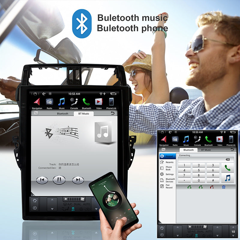 KSPIV Car Multimedia Stereo Player For TOYOTA PRADO / LC150 / PRADO 150 2014- Tesla Style Screen GPS Navigation Carplay Head Unit