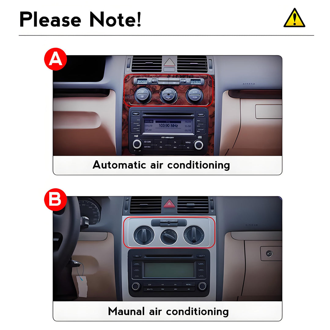 10 Inch Touch Screen for VW Touran 2003-2010 Radio, Android Car Stereo with Carplay Android Auto in Dash GPS Navigation Bluetooth WIFI FM Steering Wheel Controls