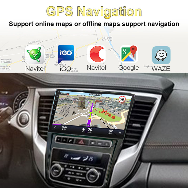 9 Inch Car Radio Android 13 For Mitsubishi Lancer Lancer EX Grand Lancer 2017- QLED AHD Wireless Carplay Auto Multimedia No 2din Stereo RDS