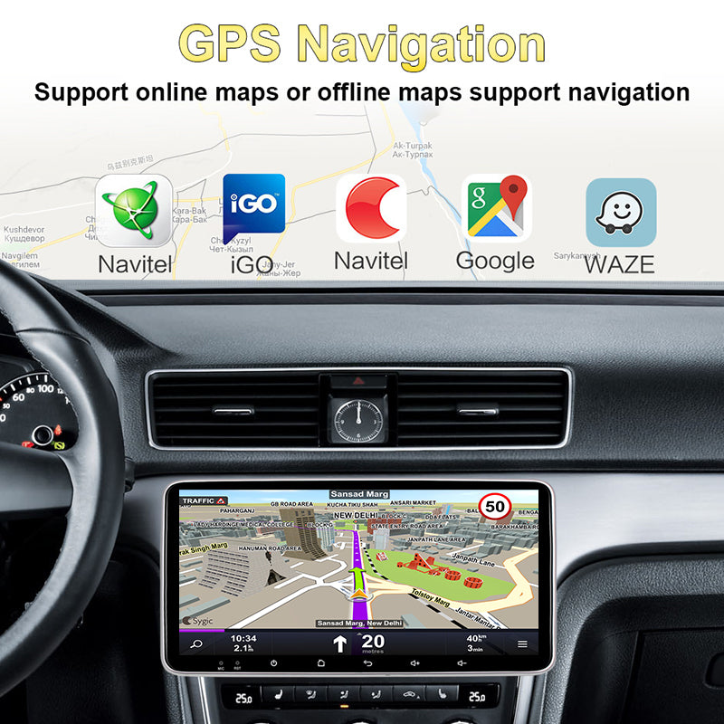 10.36 Inch Android 13.0 Touch Screen Universal Car Multimedia Player 2Din Autoradio 4G DSP Wireless Carplay Auto Stereo Headunit