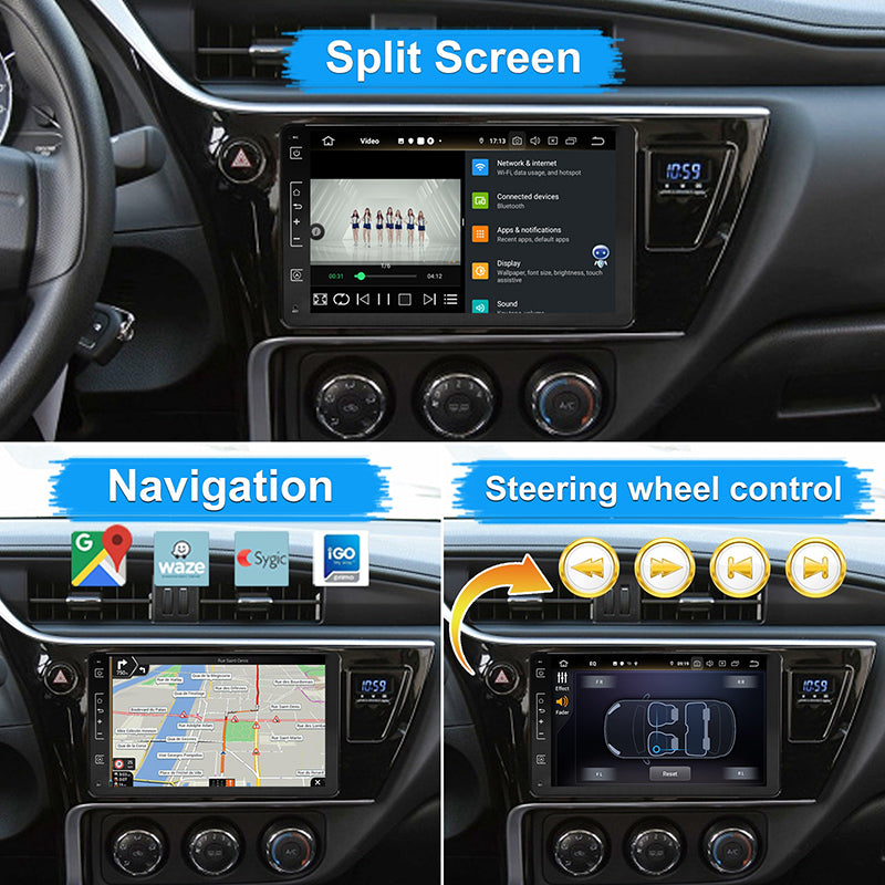 Android Car DVD Player For TOYOTA Alphard Fortuner INNOVA COROLLA COROLLA AURIS 2015- GPS WIFI Stereo Radio