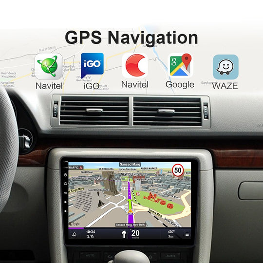 Android 9Inch Car Multimedia Radio Stereo IPS Screen Video Player for Audi A4 B6 B7 S4 RS4 SEAT Exeo 2002-2008 GPS Navigation