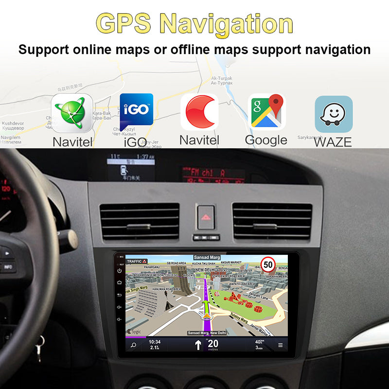 9" Android Car radio Multimedia player For MAZDA 3 2010- 2din 4G dsp Carplay 7862 Autoradio GPS Stereo Head Unit
