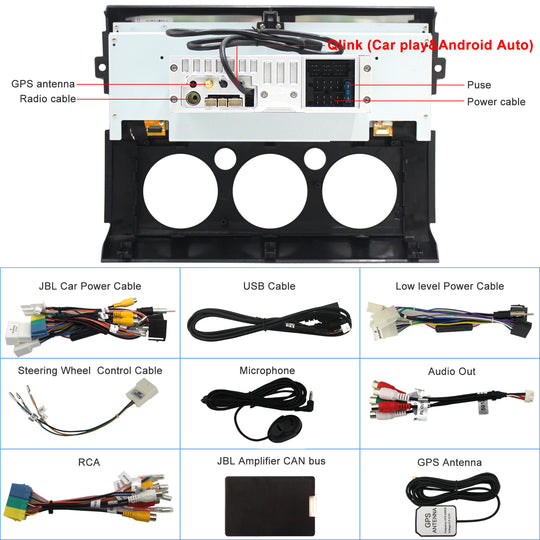 Android 12 Car Radio 12.3" Touch Screen Multimedia Player for Toyota FJ Cruiser 2007-2017 Auto GPS Navigation DSP Carplay WiFi