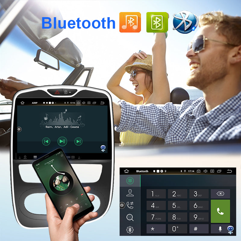Android Car Radio for Renault Clio 2012- Manual AC Car Stereo Multimedia Screen Carplay Video Car Audio GPS 2 DIN Player