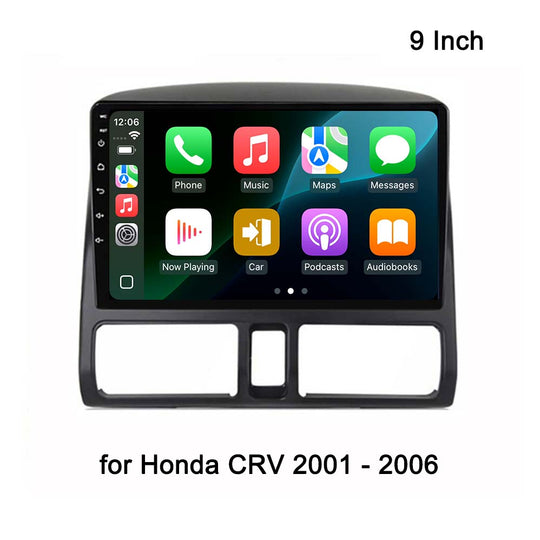 9 Inch Touch Screen Android 13 Car Radio for Honda CRV 2001 - 2006 Multimedia Video Player Navigation Carplay Autoradio BT DSP WiFi  SWC