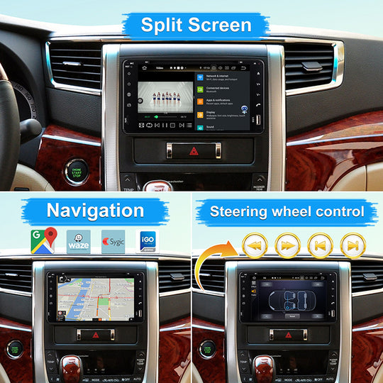 Car Multimedia Radio For TOYOTA RAV4 /FJ CRUISER/ ALPHARD/ PREVIA GL Android Auto & Wireless CarPlay 4G GPS 2din autoradio