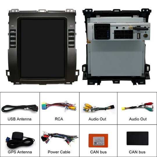 KSPIV 10.4 Inch Car Multimedia Radio Player For TOYOTA PRADO 2002-2009 LEXUS GX460 Vertical Screen GPS Navigation