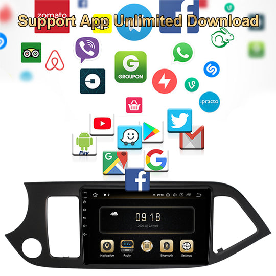 Car Radio For KIA PICANTO MORNING 2011- 4G Car Multimdia Player GPS Navigation 2 Din Android Auto & Carplay Headunit