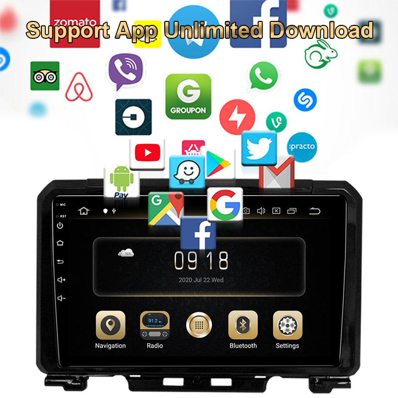 9" Android Touch Screen Car Multimedia Player For Suzuki Jimny 2018- Carplay GPS Navigation Wireless Carplay Stereo