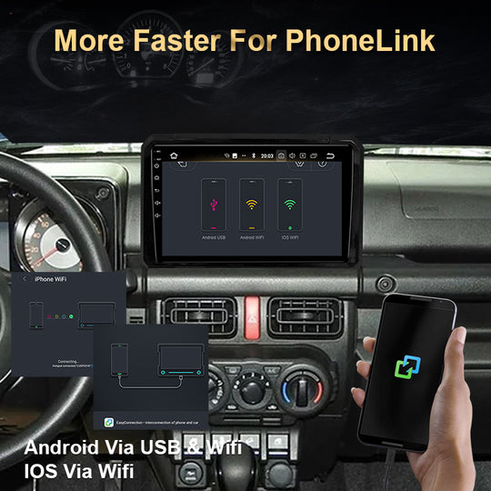 9" Android Touch Screen Car Multimedia Player For Suzuki Jimny 2018- Carplay GPS Navigation Wireless Carplay Stereo