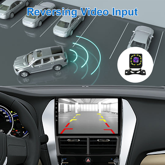 Android 9" Car Radio For Toyota Vios Yaris 2017- Auto A/C GPS Video Navigation Carplay Wireless Monitor