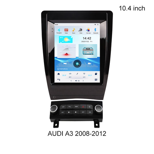 KSPIV 10.4 Inch Tesla Style Verticle Screen Car Multimedia Player For AUDI A3 2008-2012 Vehicle Bluetooth Radio GPS Navigation