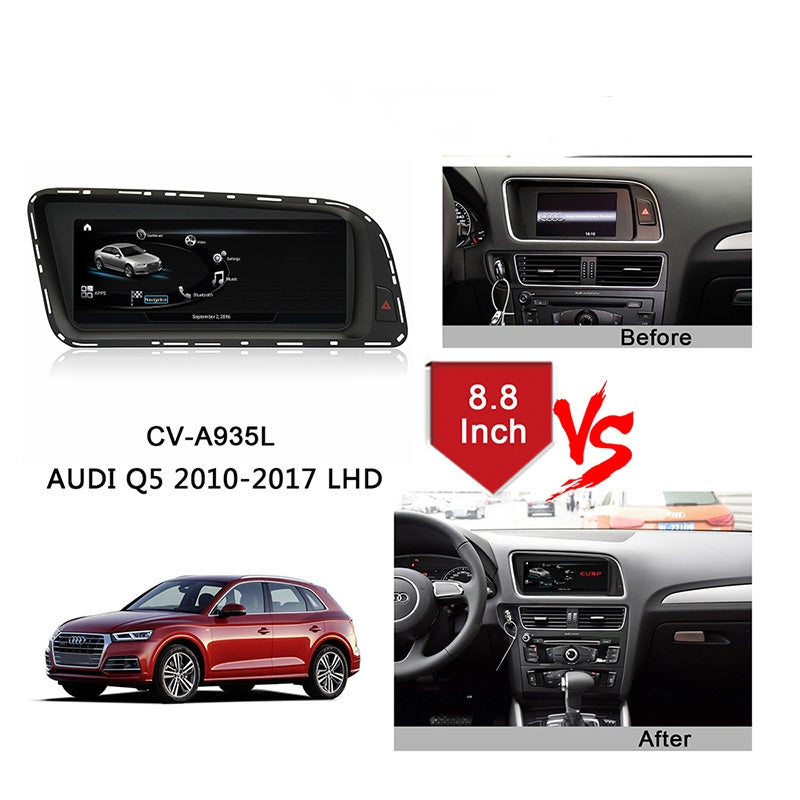 8.8 Inch Android Auto Radio For AUDI Q5 2010-2017 LHD GPS Navigation Car Multimedia Player Headunit