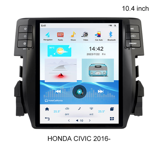 KSPIV Android Car Radio Multimedia CarPlay for Honda CIVIC 2016-  Video Player DSP IPS GPS Navigation 1 din bluetooth autoradio Two drive version