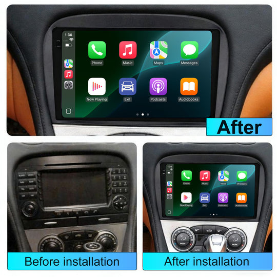 9 inch Android 15 Car Radio Multimedia Player for MERCEDES-BEBZ SL 2001-2004 GPS Navigation stereo Head unit
