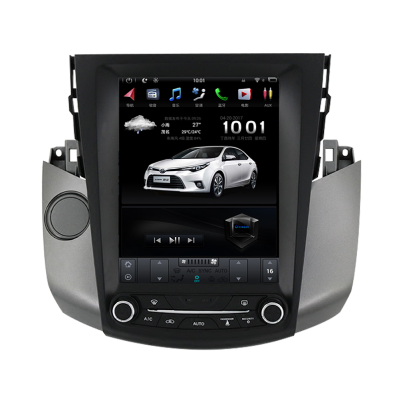 KSPIV Android Car Multimedia Radio For TOYOTA RAV4 2006-2012 GPS Navigation 10.4 Inch Tesla Style Screen Blutooth Auto Audio Head unit