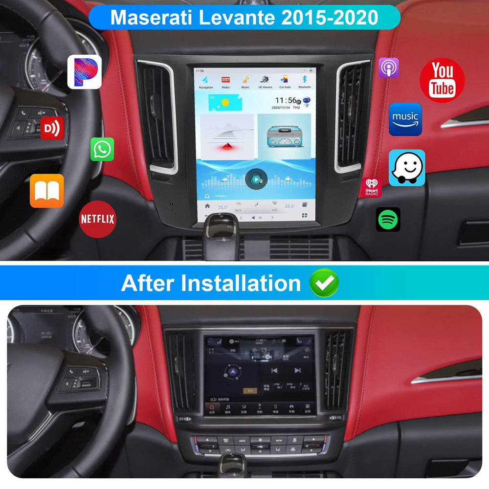 Maserati Levante | 2015-2020 | Car Multimedia Player | Tesla Style | Android 13