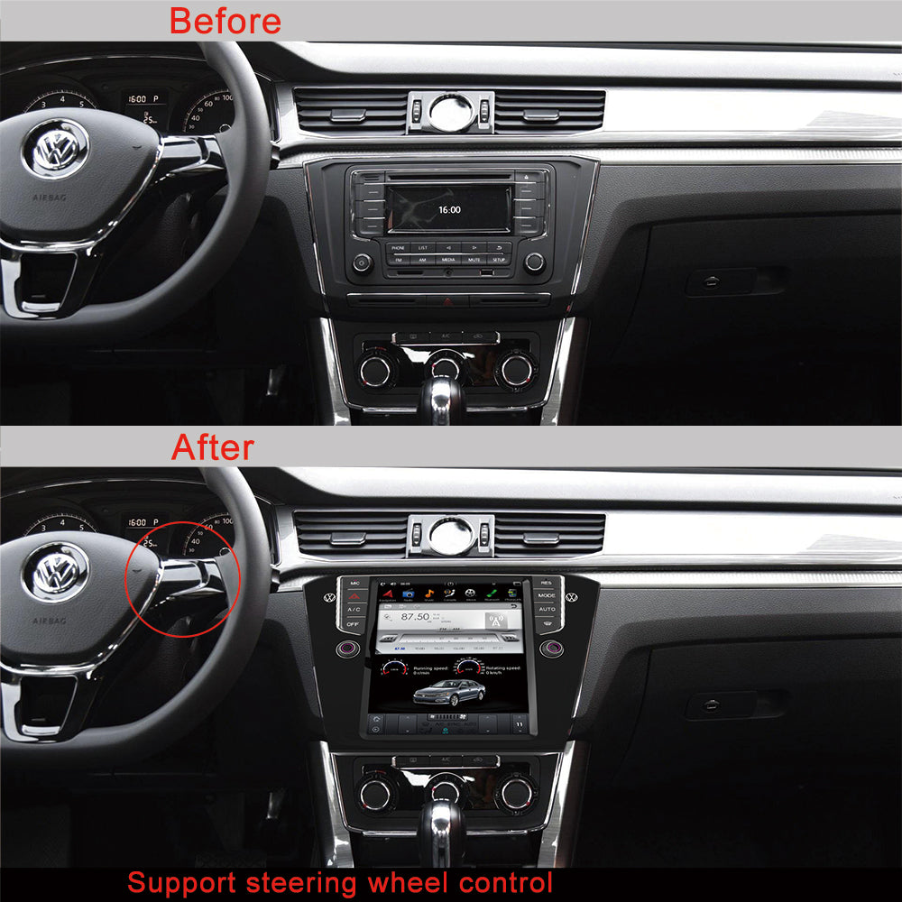 KSPIV | 10.4 Inch | VW PASSAT B8 2015- | Car Radio | Android Tesla Vertical Style