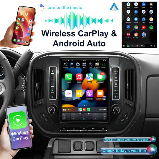 Car Stereo Radio for GMC Sierra VIA Vtrux Truck 2014- / Chevrolet Silverado LD 2014- high level