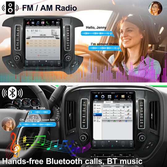 Car Stereo Radio for GMC Sierra VIA Vtrux Truck 2014- / Chevrolet Silverado LD 2014- high level