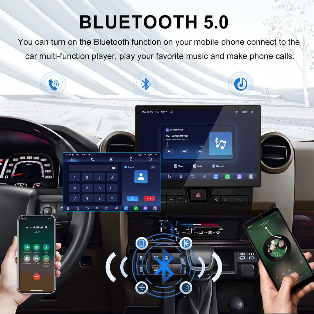 11.8" Android Car Radio for Toyota Land Cruiser LC76 LC70 LC75 LC79 GPS Navigation Stereo DSP 2 din bluetooth Carplay Head Unit