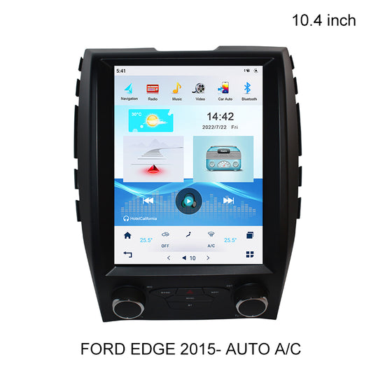 KSPIV Android 11 Car Radio Multimedia Head Unit for Ford Edge 2015- Manual A/C Auto 10.4‘’ IPS Screen GPS Navigation Video Player