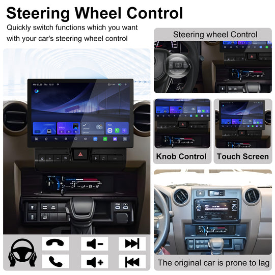 11.8" Android Car Radio for Toyota Land Cruiser LC76 LC70 LC75 LC79 GPS Navigation Stereo DSP 2 din bluetooth Carplay Head Unit