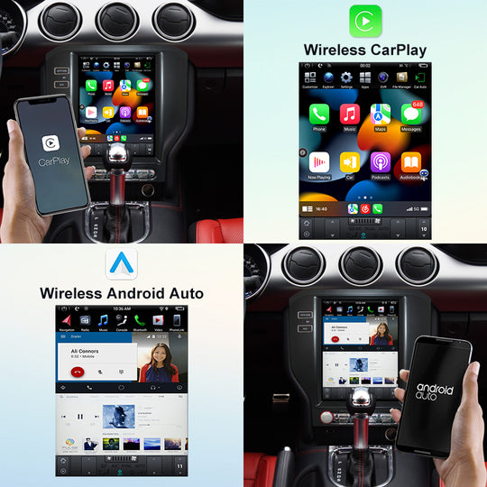 KSPIV | 10.4" Car Radio | Ford Mustang 2015- | GPS Navigation |Tesla Vertical Screen