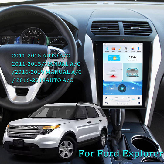 KSPIV | 12.1 Inch | Ford Explorer | 2011-2019 | Android 13 | Tesla Style Car Stereo