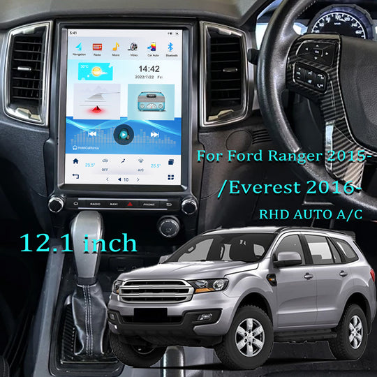 Kspiv | 12.1 Inch | Ford Ranger 2015-/Everest 2016-|  Tesla Style Car Stereo Radio |Touch Screen