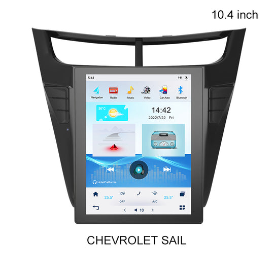 KSPIV 10.4 Inch Tesla Style Vertical Screen Car Radio Stereo For CHEVROLET SAIL Multimedia Player Wireless Carplay Android Auto