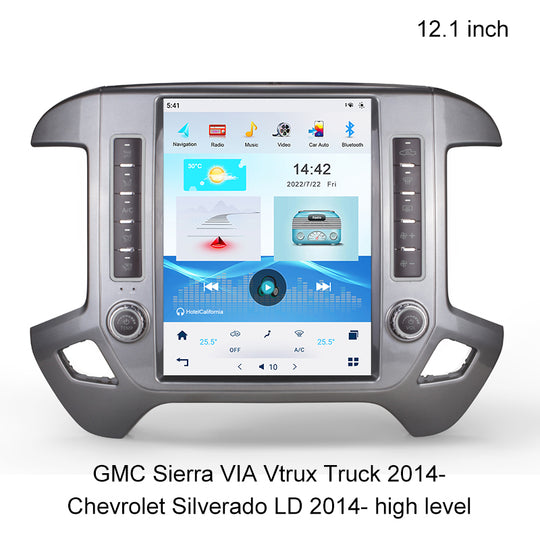 KSPIV | 12.1 Inch | Tesla Style Screen | GMC Sierra VIA Vtrux Truck | Chevrolet Silverado LD | 2014- | high level Stereo