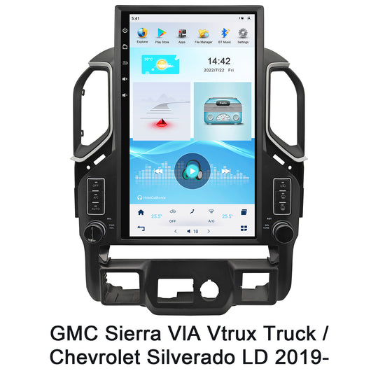 17" | GMC Sierra Chevrolet Silverado | 2019-2023 | Android 13 | Tesla Screen Car Radio