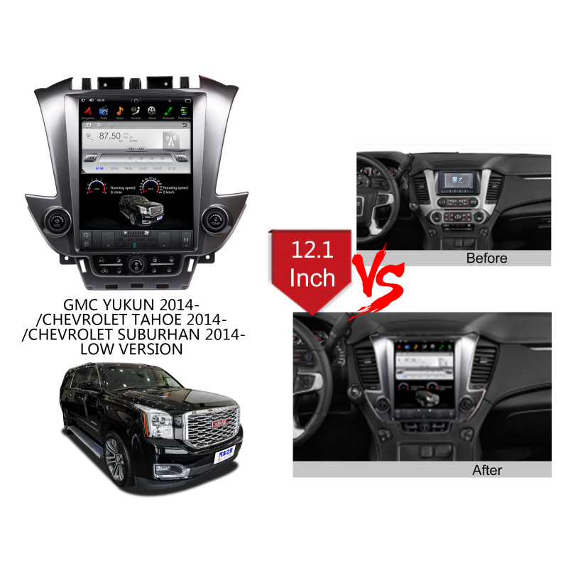 KSPIV | 12.1 Inch Car Radio | GMC Yukon 2015- Tahoe 2014- Suburban Denali 2014- |  Low Version