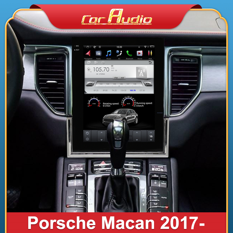 KSPIV 10.4'' Android Tesla Style Screen Car Radio Multimedia Player for Porsche MACAN 2017-2023 GPS Navigation Auto Stereo DVD Head Unit Carplay