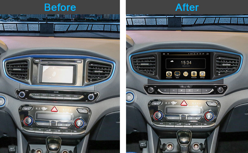 Android 13 Car Radio For HYUNDAI IONIQ 2016- /Ioniq Hybrid LHD with Carplay Android Auto Audio Video GPS Navigation Blutooth Head Unit