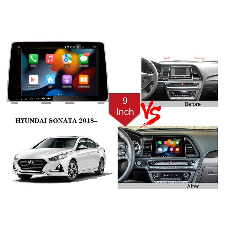 Android 9" Touch Screen Car Radio For Hyundai Sonata 2018- GPS Navigation Wireless Carplay Auto WIFI 4G Multimedia Video Player