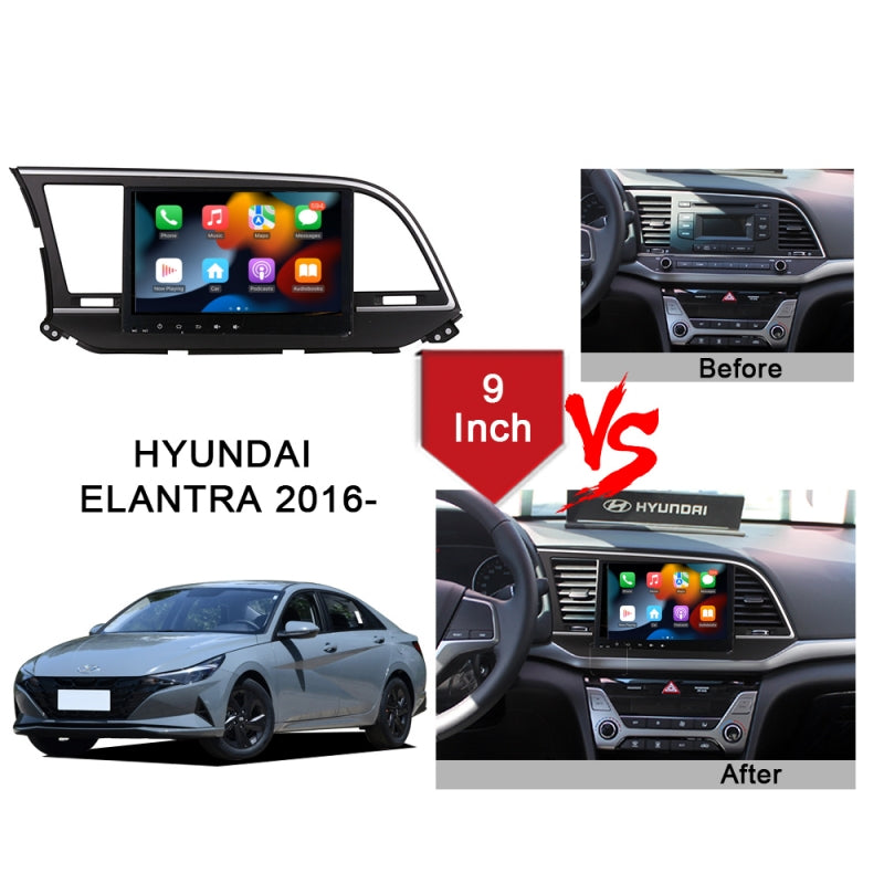 Android 9 Inch For Hyundai Elantra 2016-2018 Car Radio Multimedia Video Stereo Navigation GPS Carplay Wifi 4G