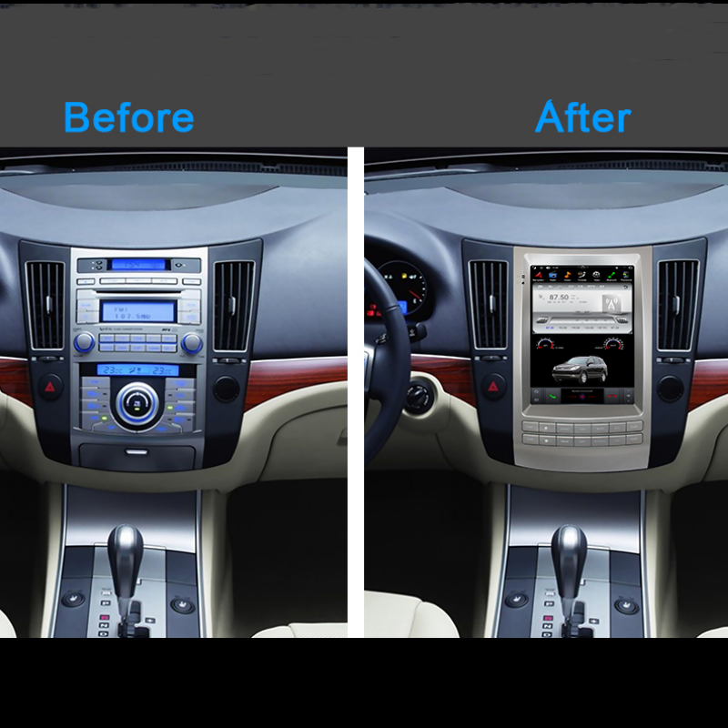 KSPIV Android Tesla Style Screen Car Multimedia Stereo For HYUNDAI VERACRUZ / IX55 2006- Touch Panel, Built-in CarPlay Android Auto+Voice Control