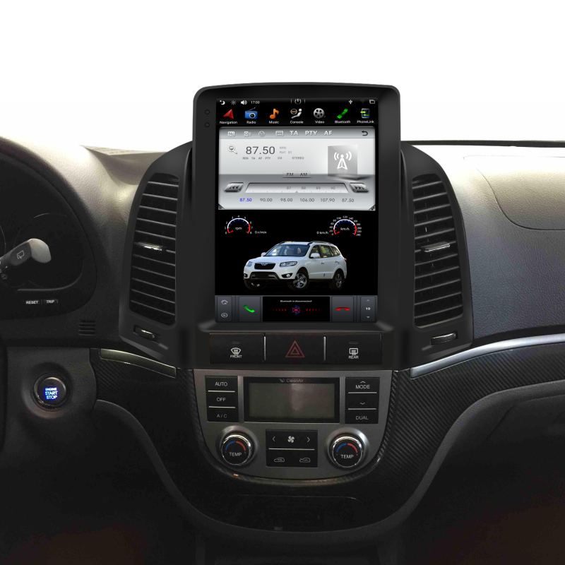 KSPIV 10.4 Inch Android Tesla Vertical Screen Car Multimedia Player For HYUNDAI SANTA FE 2006-2012 Bluetooth Unit GPS Navigation