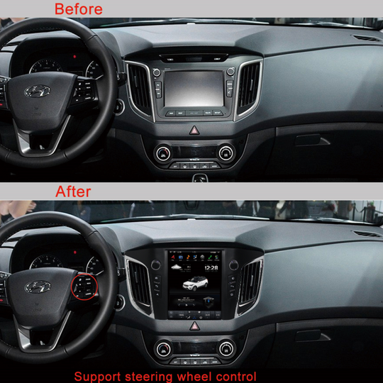 KSPIV Android 10.4 inch Car Radio For HYUNDAI IX25 /CRETA 2014-Tesla Vertical Screen Multimedia Stereo GPS Autoradio Navigation Carplay