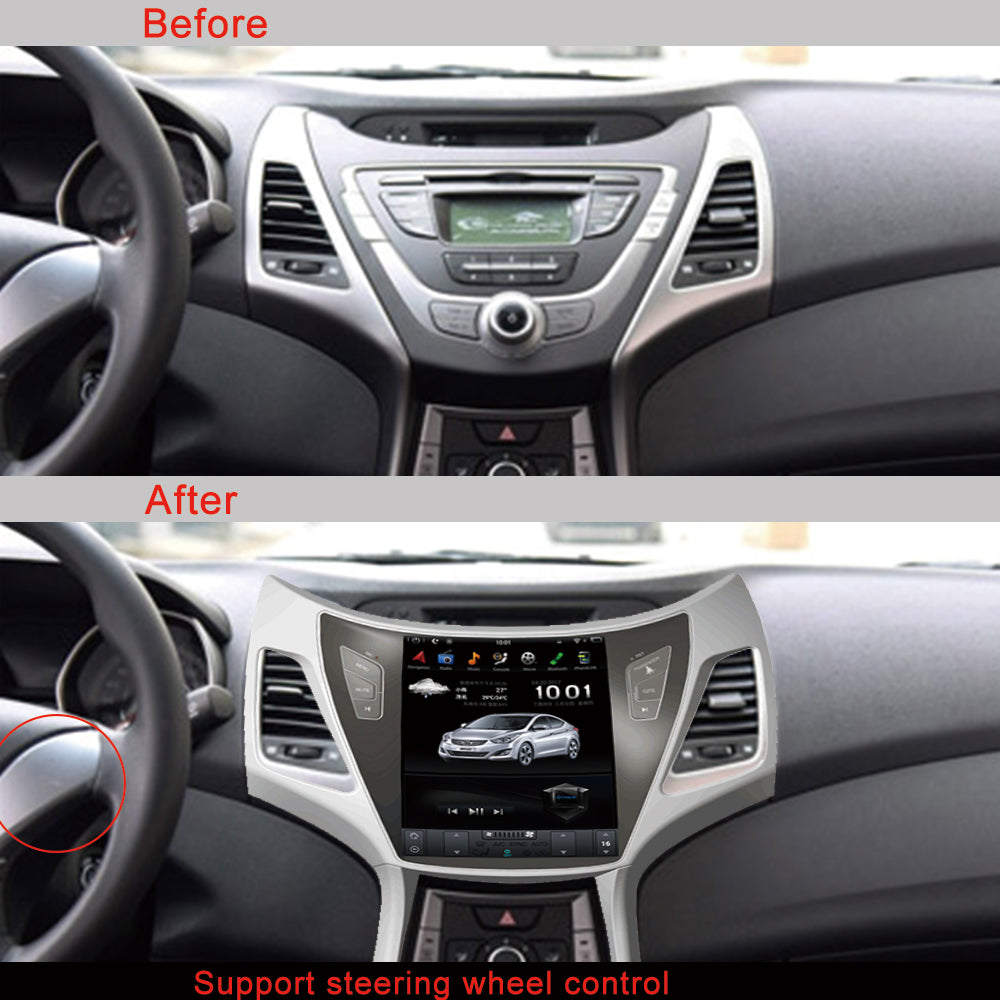 KSPIV Android 10.4 inch Qualcommm 6125 Car Multimedia Radio For HYUNDAI ELANTRA / MD 2011- Blutooth Vehicle Video Player With WiFI /FM/DSP