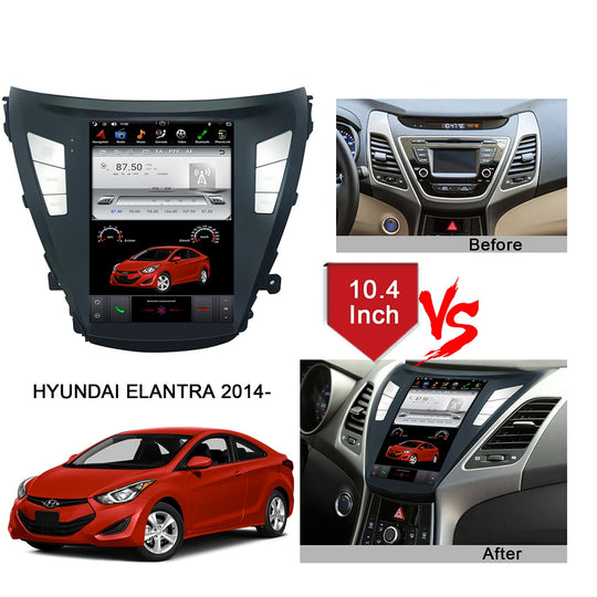 KSPIV Android 10.4 Inch Tesla Vertical Screen Car Stereo For HYUNDAI ELANTRA 2014- GPS Navigation with Carplay