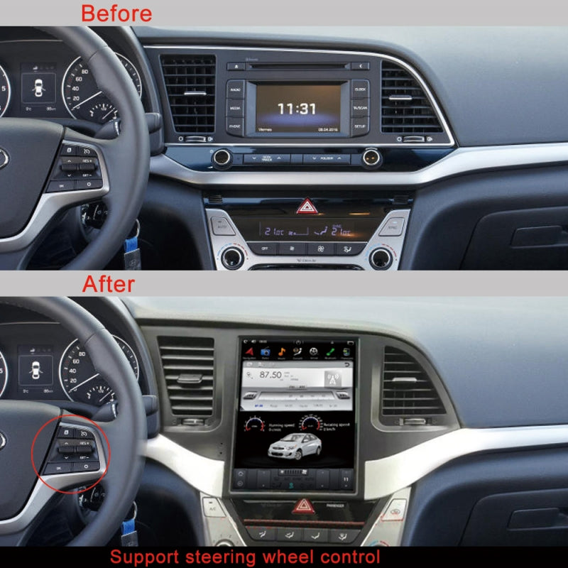 KSPIV 10.4 Inch Car Multimedia Radio For HYUNDAI ELANTRA 2016- GPS Navigation Voice Control with Carplay / Android Auto/Bluetooth/Wifi/FM